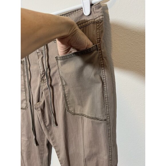 Anthropologie Hei Hei Women’s Pants Size 28 Brown Zipper Stretch Pockets - Picture 11 of 15
